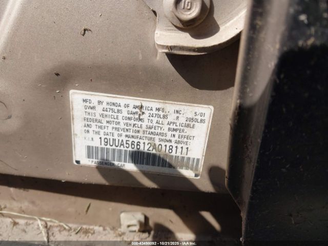 2002 ACURA TL 19UUA56612A018111 Photo 8