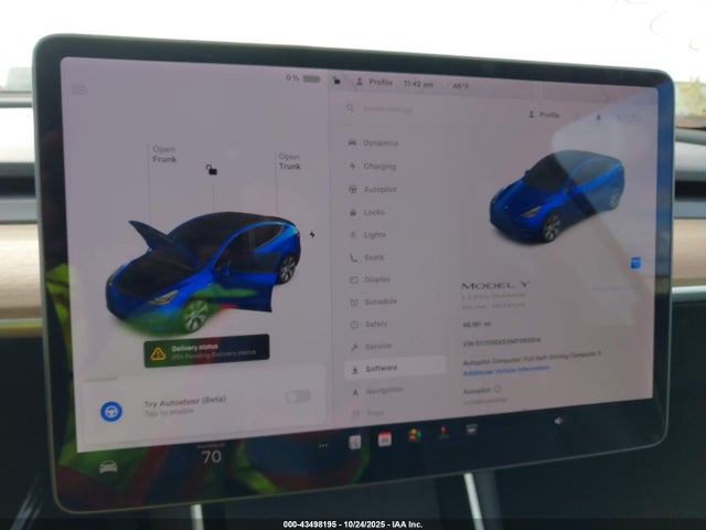 43498195 :رقم المزاد ، 5YJYGDEE5MF065914 vin ، 2021 Tesla Model Y Long Range Dual Motor All-wheel Drive مزاد بيع