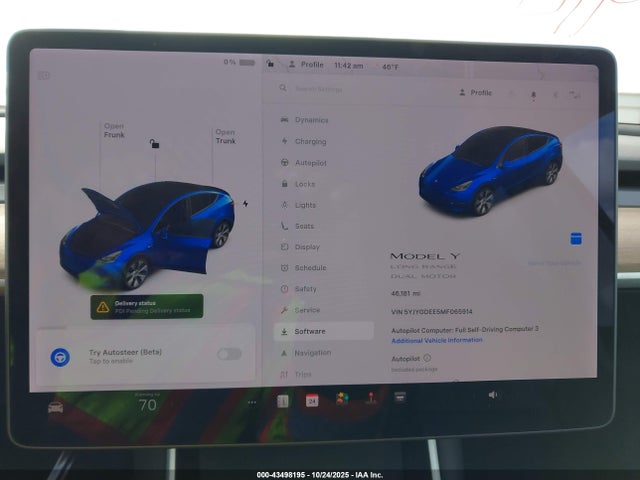 2021 TESLA MODEL Y 5YJYGDEE5MF065914 Photo 6