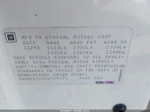 1994 CADILLAC DEVILLE 1G6KF52Y8RU229073 Photo 8