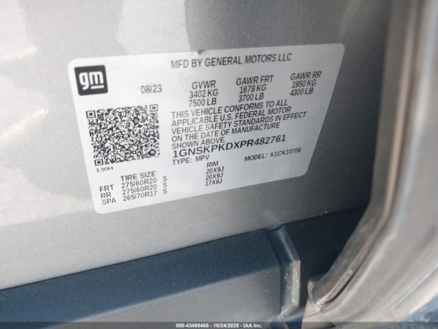 2023 CHEVROLET TAHOE 1GNSKPKDXPR482761 Photo 8