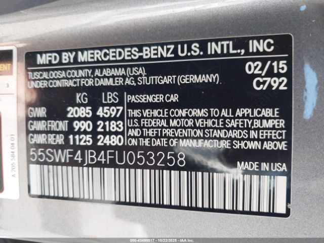 2015 MERCEDES-BENZ C 300 55SWF4JB4FU053258 Photo 8