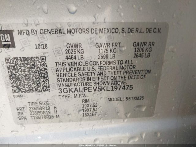 2019 GMC TERRAIN 3GKALPEV5KL197475 Photo 8