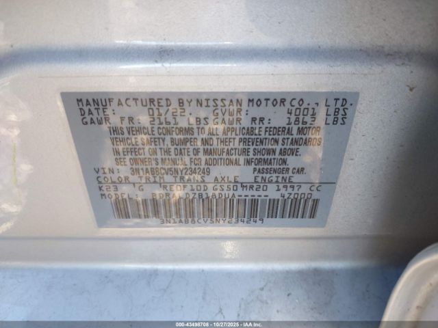 2022 NISSAN SENTRA 3N1AB8CV5NY234249 Photo 8