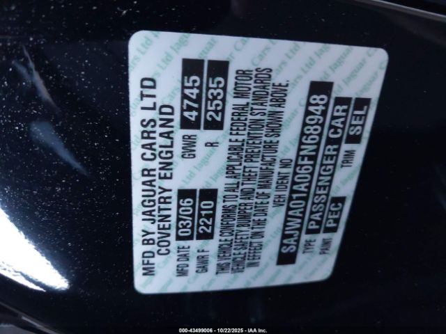 2006 JAGUAR S-TYPE SAJWA01A06FN68948 Photo 8