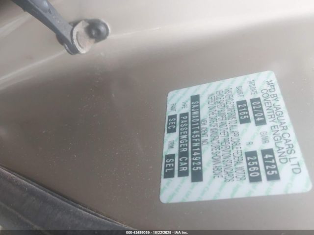 2005 JAGUAR S-TYPE SAJWA01T45FN14925 Photo 8