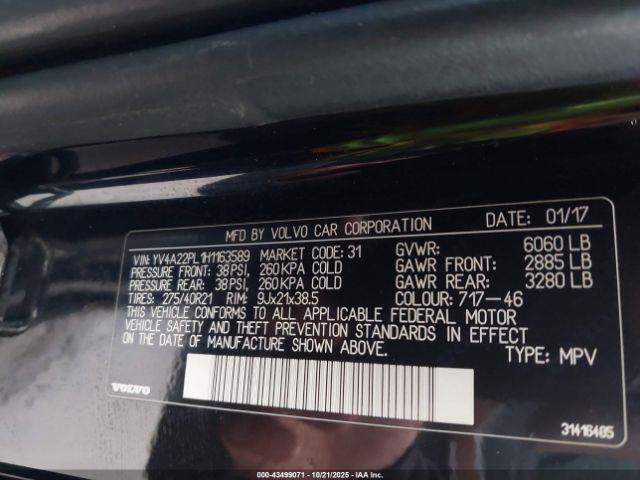 2017 VOLVO XC90 YV4A22PL1H1163589 Photo 8