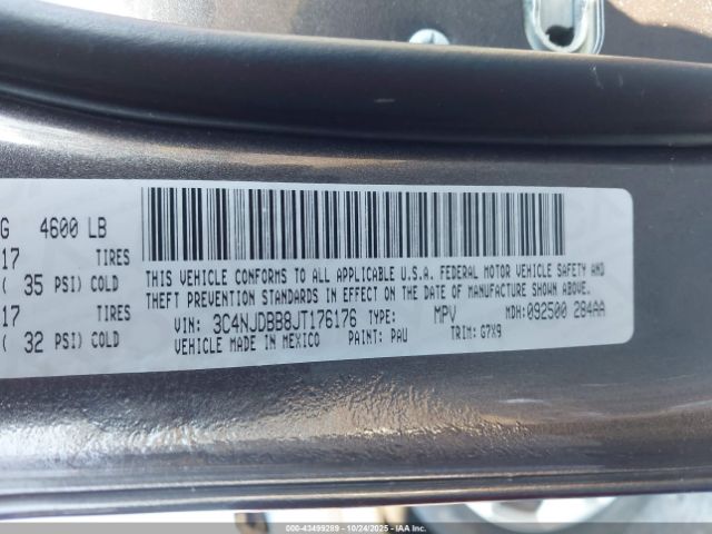 2018 JEEP COMPASS 3C4NJDBB8JT176176 Photo 8