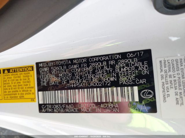 2018 LEXUS LC 500 JTHHP5AY1JA002172 Photo 8