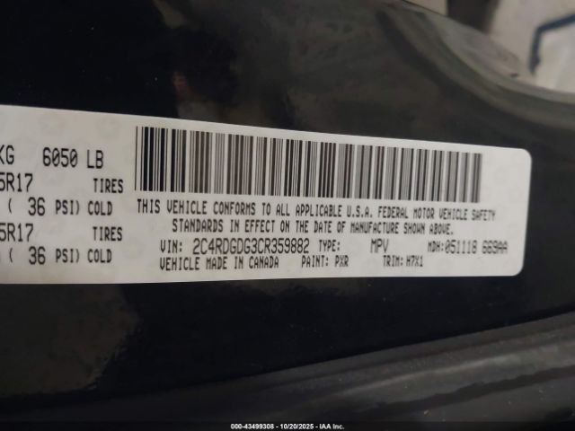 2012 DODGE GRAND CARAVAN 2C4RDGDG3CR359882 Photo 8