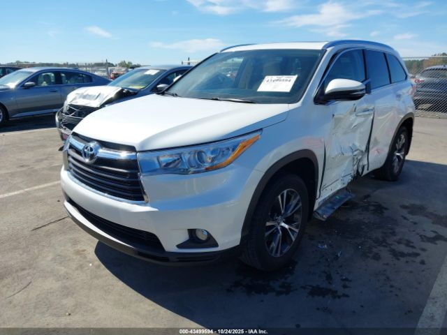 2016 TOYOTA HIGHLANDER 5TDJKRFH1GS309693 Photo 1
