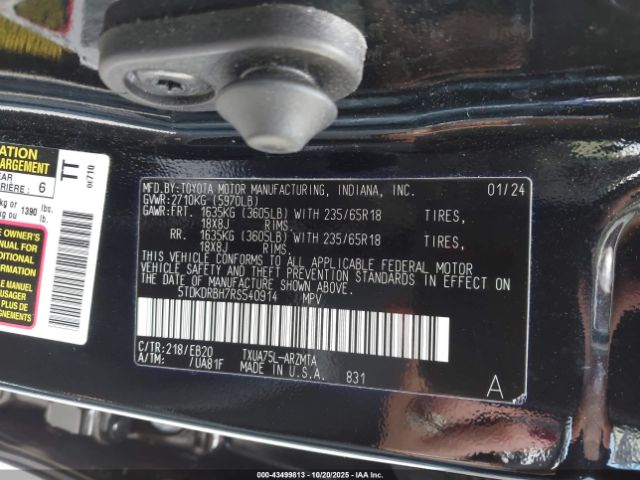 2024 TOYOTA HIGHLANDER 5TDKDRBH7RS540914 Photo 8