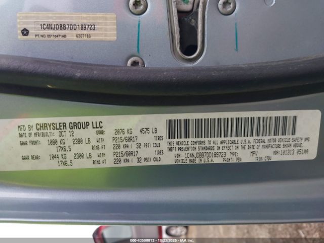 2013 JEEP COMPASS 1C4NJDBB7DD189723 Photo 8