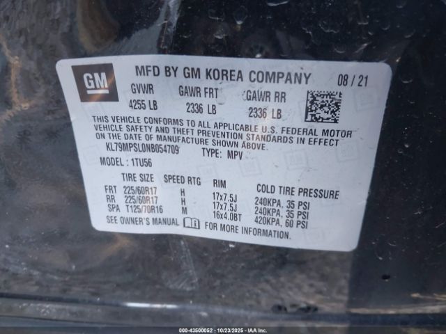 2022 CHEVROLET TRAILBLAZER KL79MPSL0NB054709 Photo 8