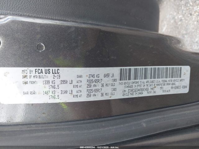 2019 DODGE GRAND CARAVAN 2C4RDGEG4KR641459 Photo 8