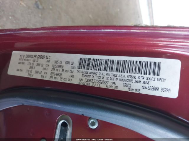 2013 RAM 1500 1C6RR7LT7DS620227 Photo 8