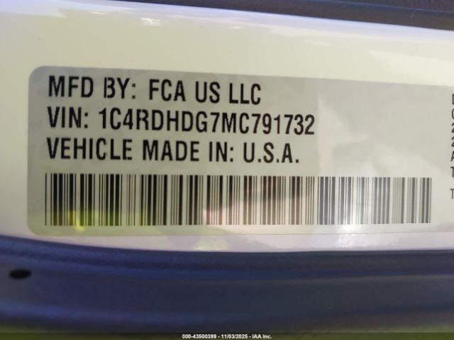 2021 DODGE DURANGO 1C4RDHDG7MC791732 Photo 8