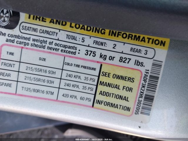 2017 FORD FOCUS 1FADP3K2XHL302005 Photo 8