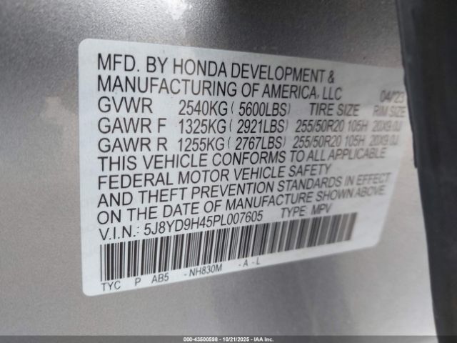 2023 ACURA MDX 5J8YD9H45PL007605 Photo 8