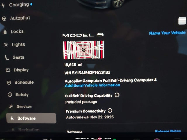 2023 TESLA MODEL S 5YJSA1E63PF528183 Photo 6