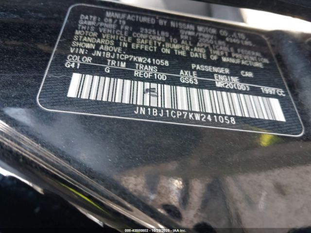 2019 NISSAN ROGUE SPORT JN1BJ1CP7KW241058 Photo 8