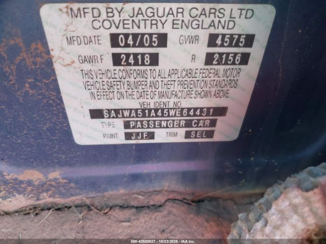 2005 JAGUAR X-TYPE SAJWA51A45WE64431 Photo 8