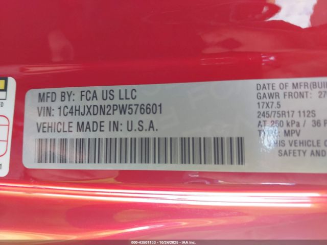 2023 JEEP WRANGLER 1C4HJXDN2PW576601 Photo 8