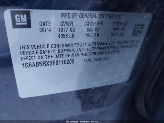 2015 CADILLAC ATS 1G6AB5RX5F0110209 Photo 8