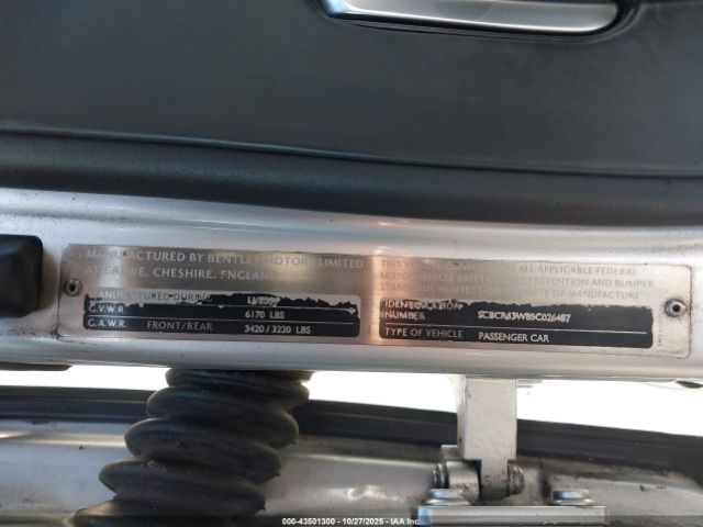 2005 BENTLEY CONTINENTAL GT SCBCR63W85C026487 Photo 8