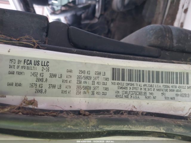 2016 JEEP GRAND CHEROKEE 1C4RJFCG7GC365185 Photo 8