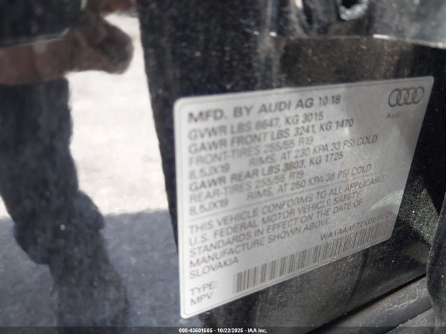 2019 AUDI Q7 WA1AAAF72KD014225 Photo 8
