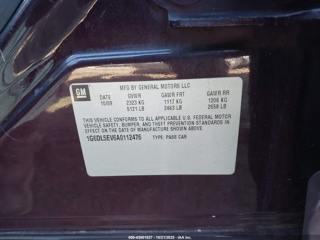 2010 CADILLAC CTS 1G6DL5EV6A0112476 Photo 8