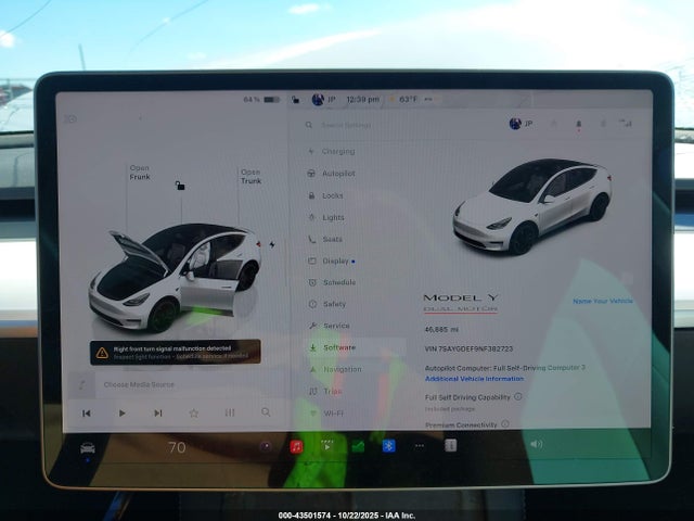 2022 TESLA MODEL Y 7SAYGDEF9NF382723 Photo 6
