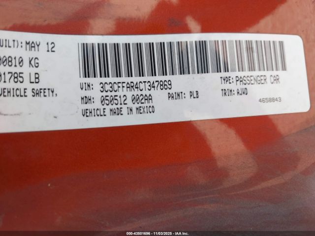 2012 FIAT 500 3C3CFFAR4CT347869 Photo 8