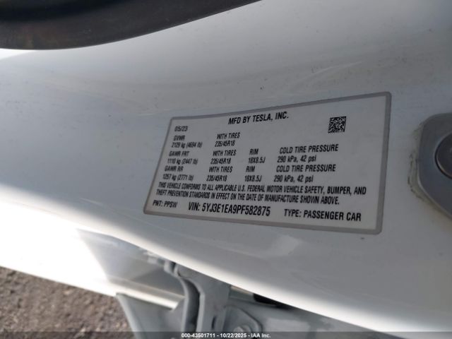 2023 TESLA MODEL 3 5YJ3E1EA9PF582875 Photo 8