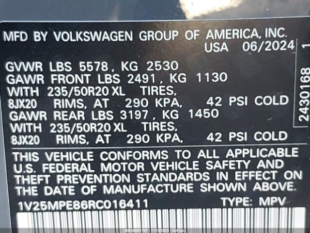 2024 VOLKSWAGEN ID.4 1V25MPE86RC016411 Photo 8