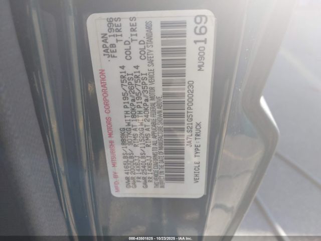 1996 MITSUBISHI MIGHTY MAX JA7LS21G5TP000230 Photo 8