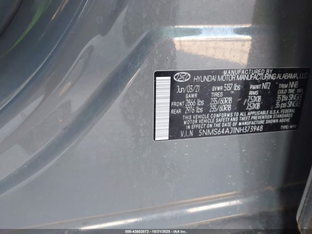 2022 HYUNDAI SANTA FE 5NMS64AJ1NH373948 Photo 8