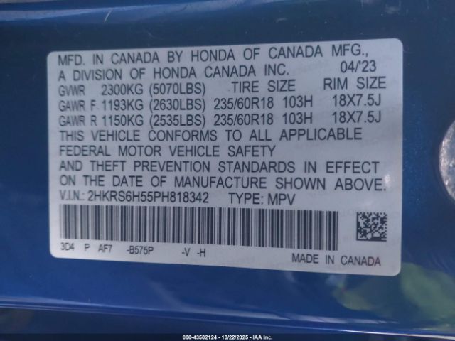 2023 HONDA CR-V HYBRID 2HKRS6H55PH818342 Photo 8