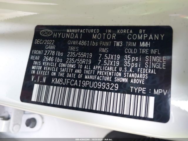 2023 HYUNDAI TUCSON HYBRID KM8JFCA19PU099329 Photo 8
