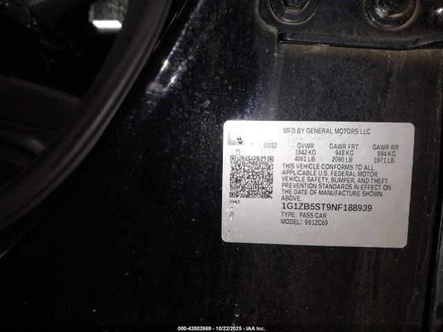 2022 CHEVROLET MALIBU 1G1ZB5ST9NF188939 Photo 8