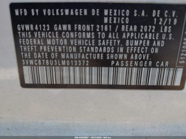 2020 VOLKSWAGEN JETTA 3VWCB7BU3LM013372 Photo 8