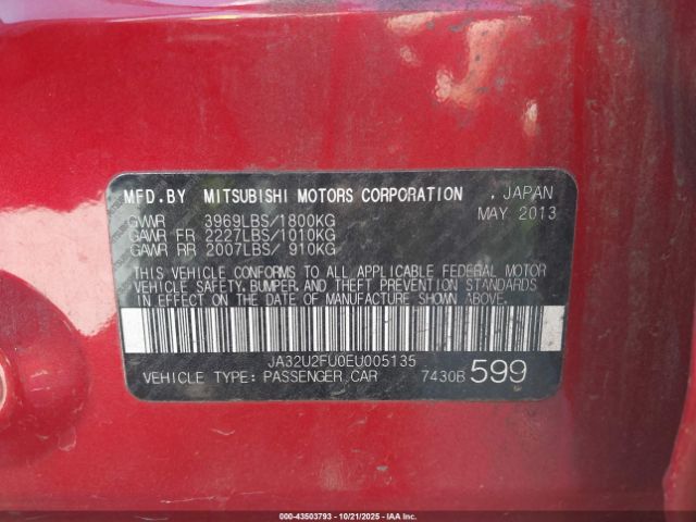 2014 MITSUBISHI LANCER JA32U2FU0EU005135 Photo 8