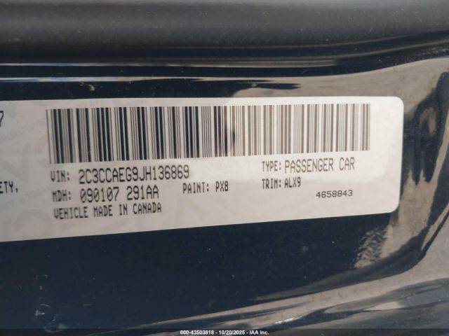 2018 CHRYSLER 300 2C3CCAEG9JH136869 Photo 8