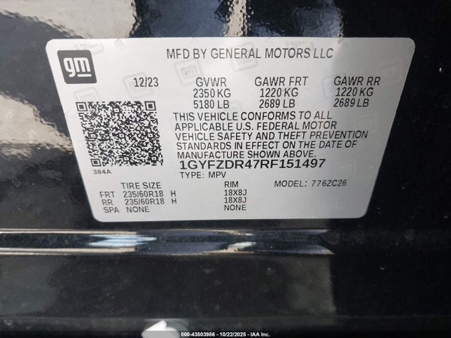 2024 CADILLAC XT4 1GYFZDR47RF151497 Photo 8