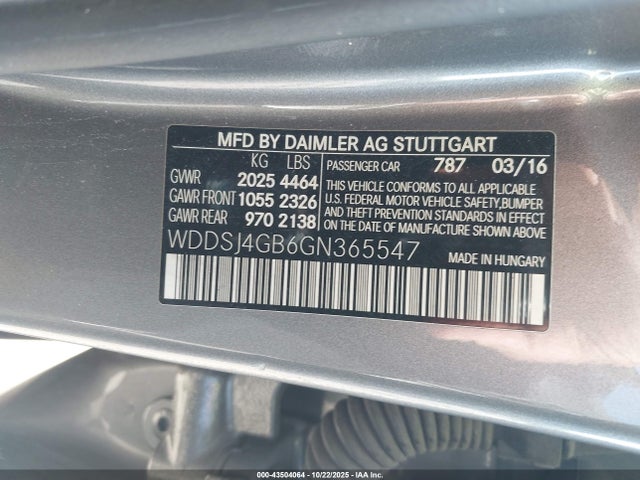 2016 MERCEDES-BENZ CLA 250 WDDSJ4GB6GN365547 Photo 8