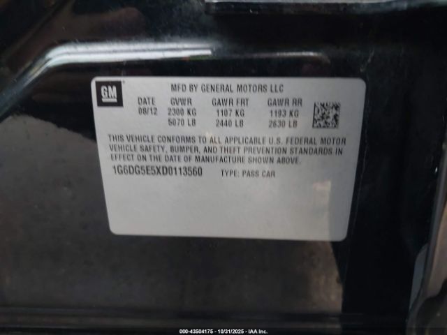 2013 CADILLAC CTS 1G6DG5E5XD0113560 Photo 8