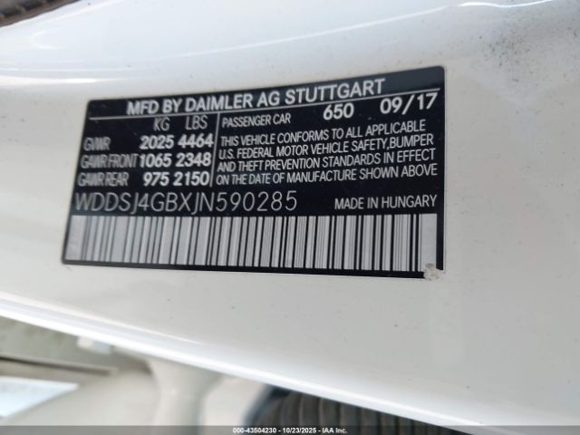 2018 MERCEDES-BENZ CLA 250 WDDSJ4GBXJN590285 Photo 8