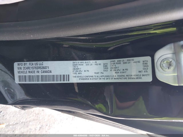 2025 CHRYSLER PACIFICA HYBRID 2C4RC1S76SR536071 Photo 8