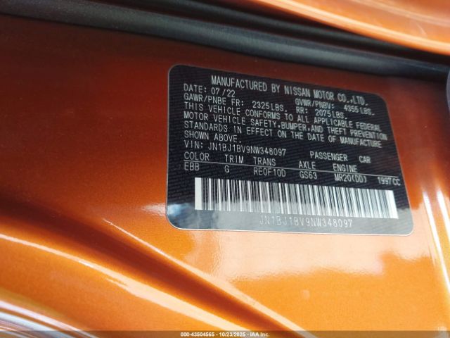 2022 NISSAN ROGUE SPORT JN1BJ1BV9NW348097 Photo 8